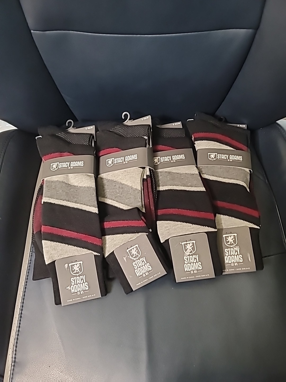 NWT  Stacy Adams Sock 4Sets Men’s Cotton mix (Total Of 8 Pairs) Socks